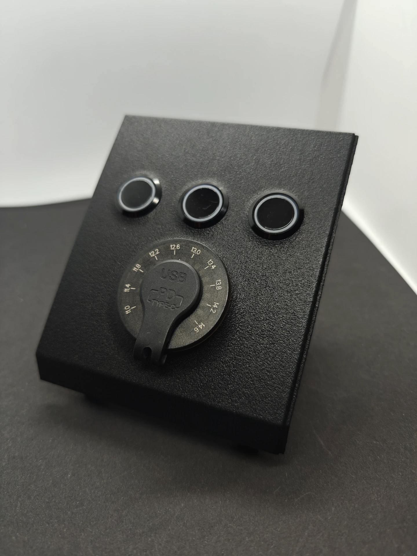 Façade d'horloge ph2 pour boutons et voltmètre USB